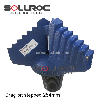 API 2 3/8' REG Thread Drag Bit réalisé par un traitement de forgeage avancé