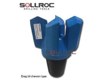 Connexion à fil Chevron Drag Drill Bit Traitement de forgeage API 3 1/2 " REG personnalisé